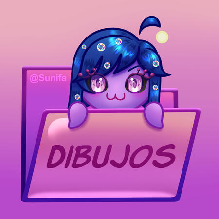 Folder icon with chibi